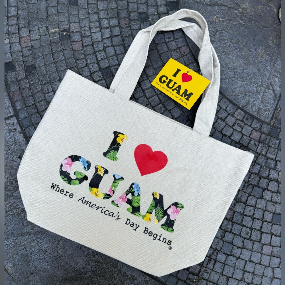 I Love Guam Tote Bag, Bento size — NWT